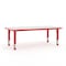 Flash Furniture Rectangle Activity Table, Plastic, Steel, Red YU-YCY-060-RECT-TBL-RED-GG - alternate 1